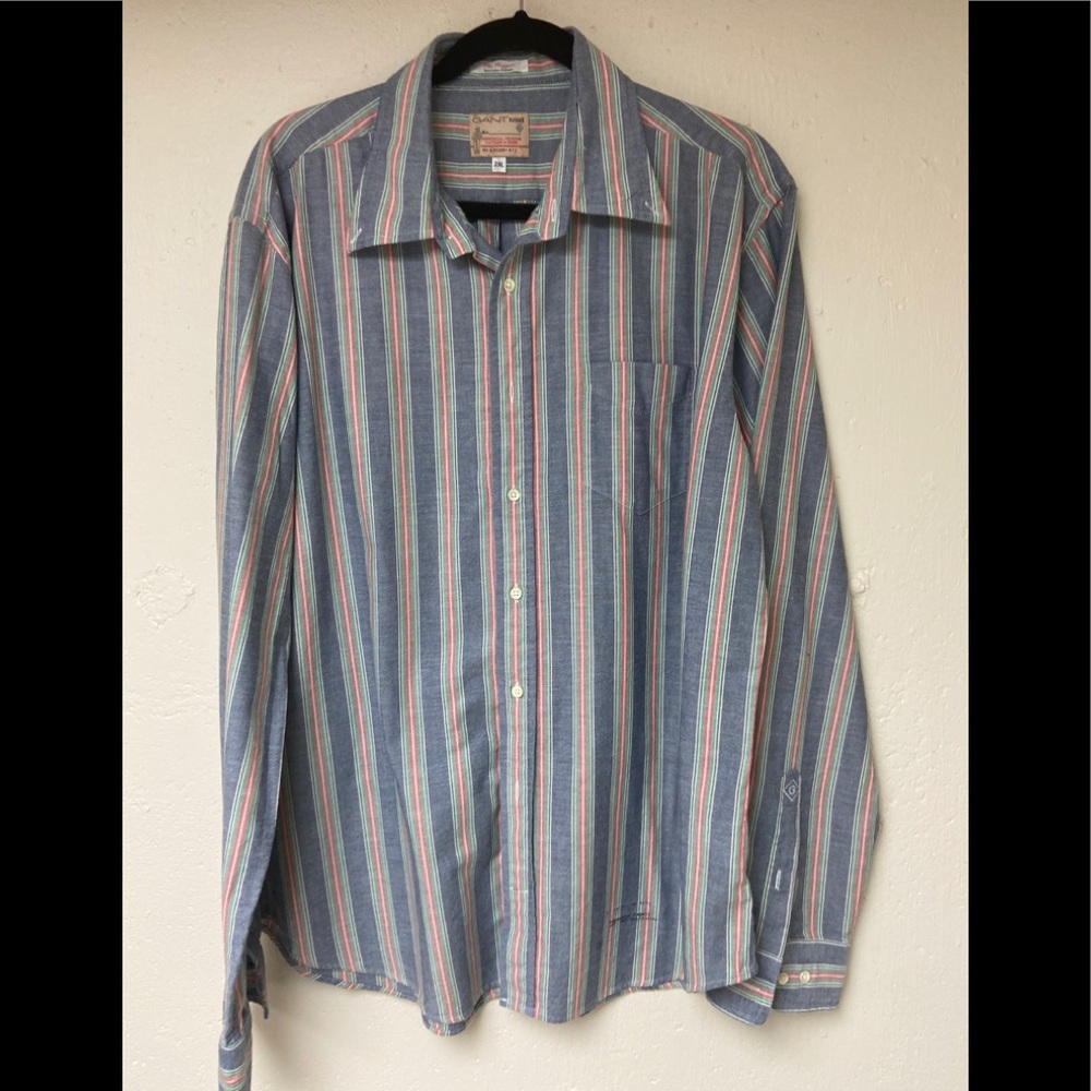 VTG Gant Rugger Button Down Shirt 2XL EUC